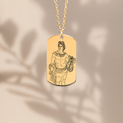 The Apollo Double Sided Engraved Dog Tag