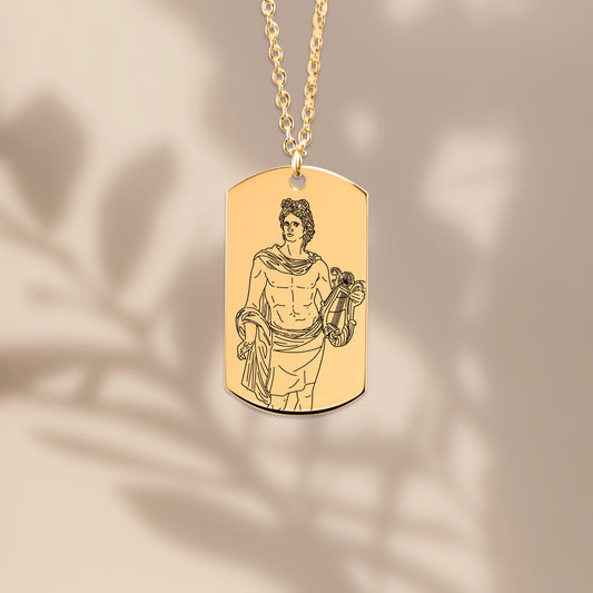 The Apollo Double Sided Engraved Dog Tag