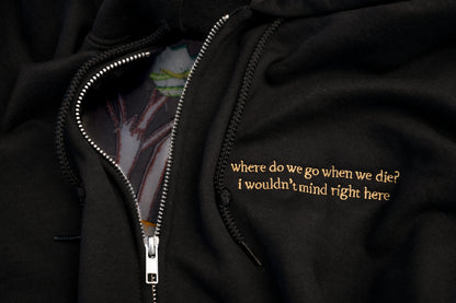 The Dan Embroidered Zip Up Hoodie