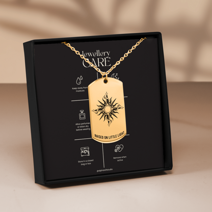 The Northern Attitude Double Sided Dog Tag Necklace