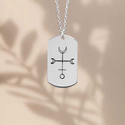 The Hekate Double Sided Engraved Dog Tag