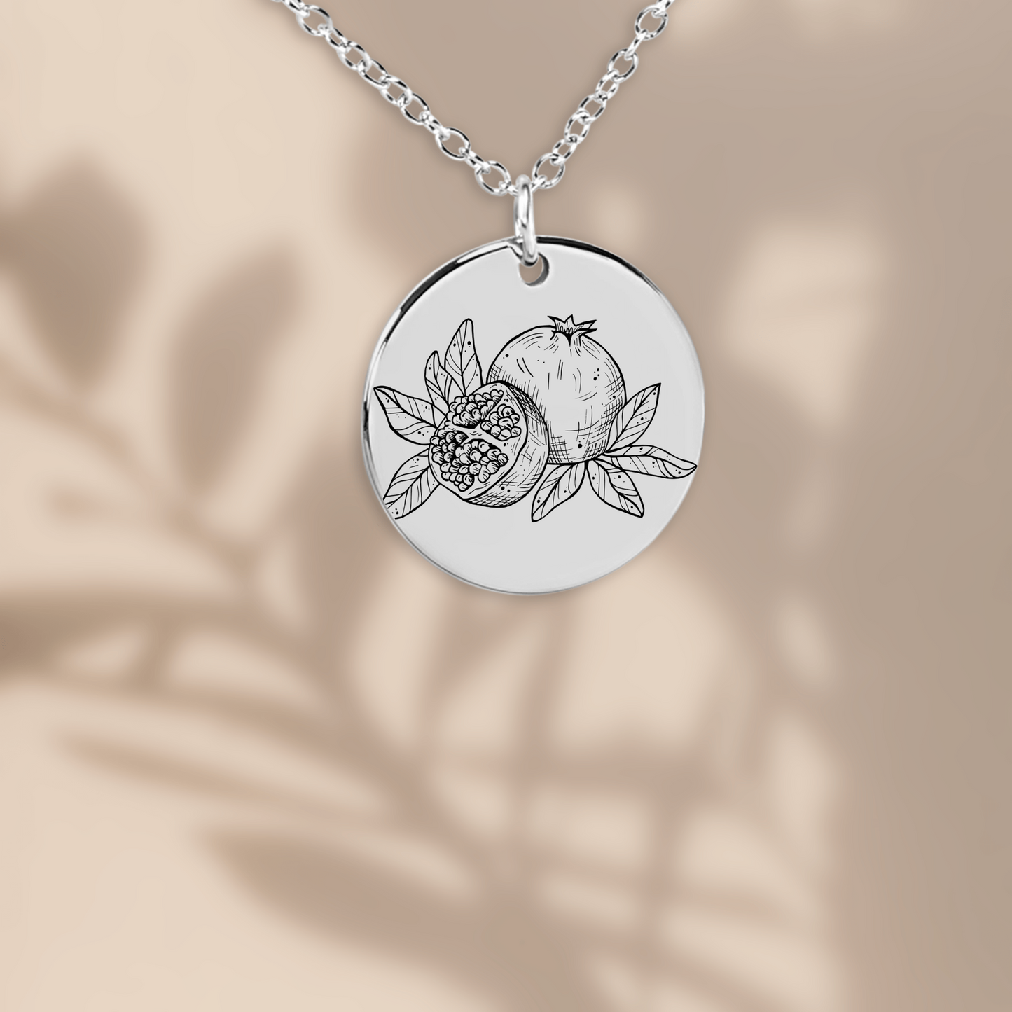 The Persephone Double Sided Engraved Coin Necklace
