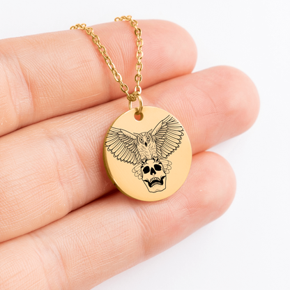 The Hades Double Sided Engraved Coin Necklace