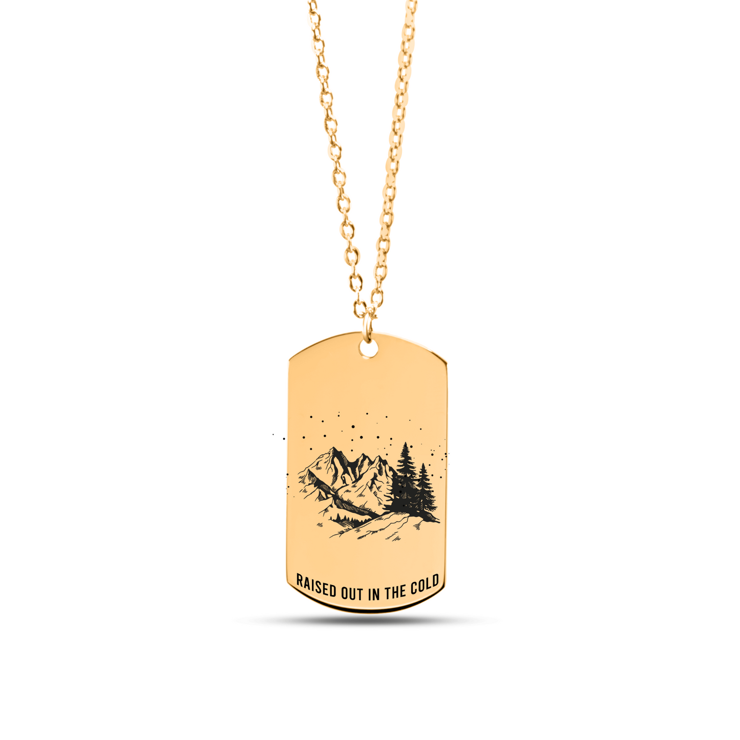 The Northern Attitude Double Sided Dog Tag Necklace