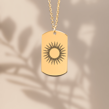 The Apollo Double Sided Engraved Dog Tag