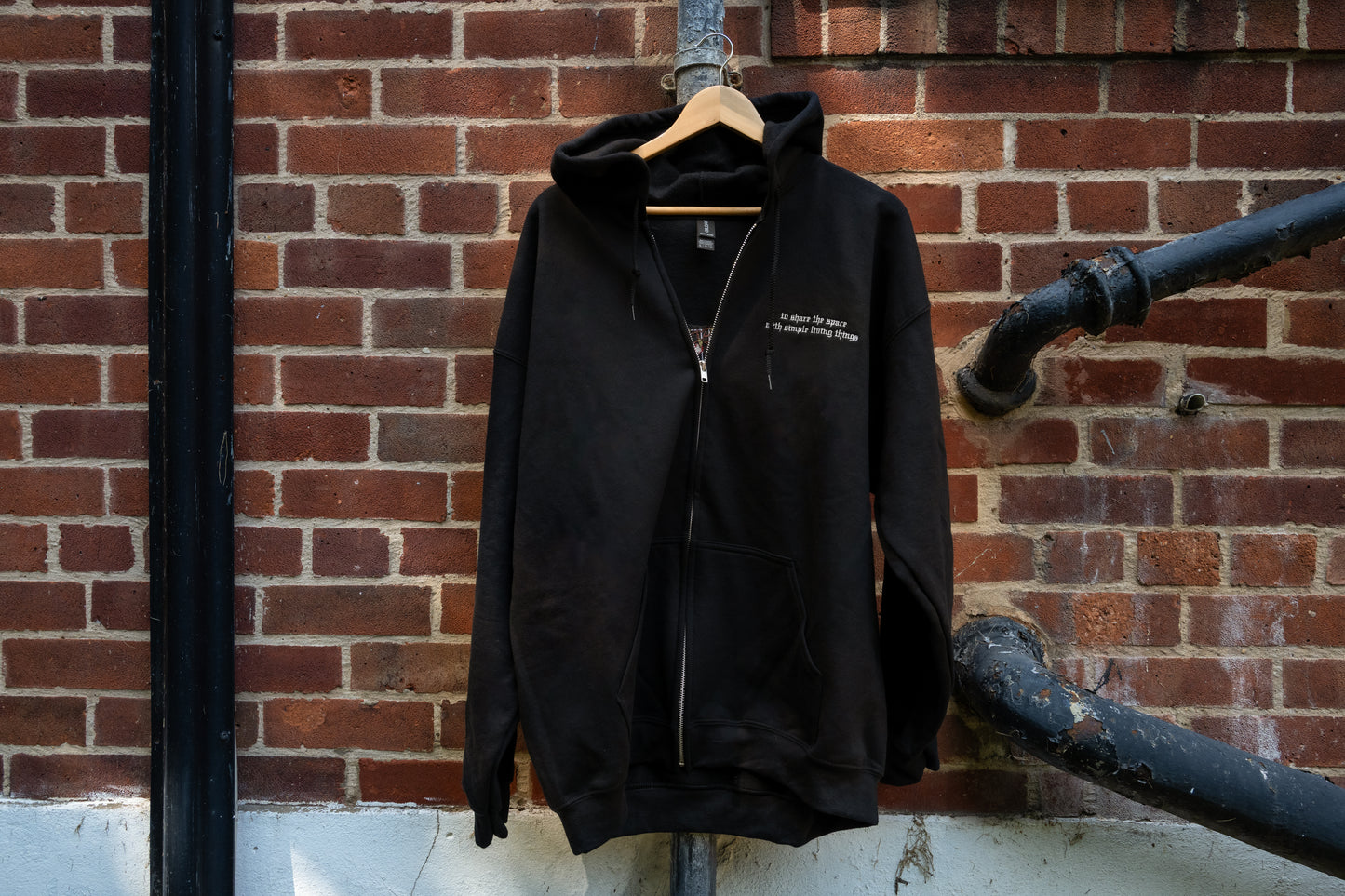 The First Time Embroidered Zip Up Hoodie