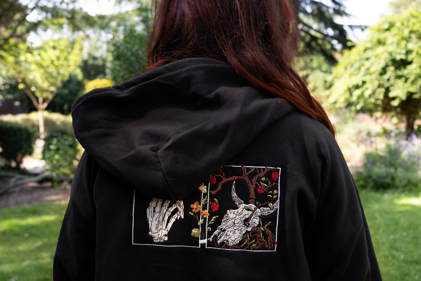 The First Time Embroidered Zip Up Hoodie