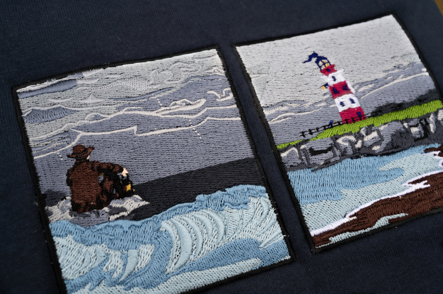 Embroidery closeup The Ghost on The Shore - Lord Huron concert outfit 