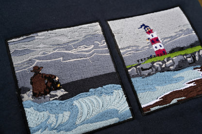 Embroidery closeup The Ghost on The Shore - Lord Huron concert outfit 