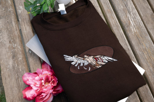 The Icarus Embroidered Sweatshirt / Cotton Tee / Hoodie