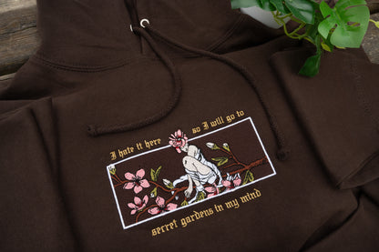 The I Hate It Here Embroidered Sweatshirt / Cotton Tee / Hoodie