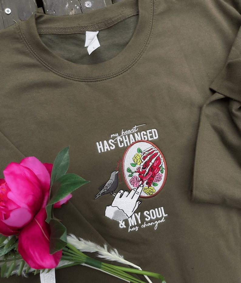 The Heart & Soul Embroidered Sweatshirt / Cotton Tee / Hoodie