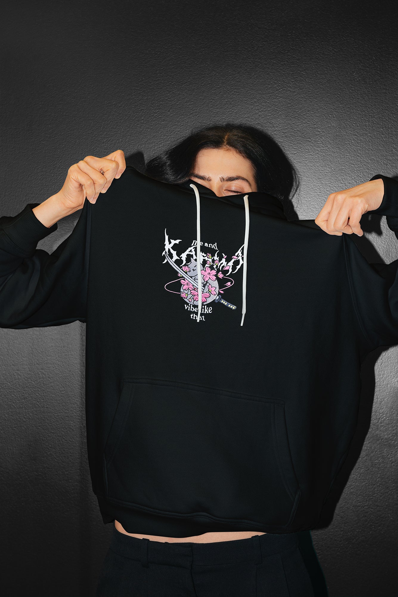 Karma Is a Cat Embroidered Sweatshirt / T Shirt / Hoodie