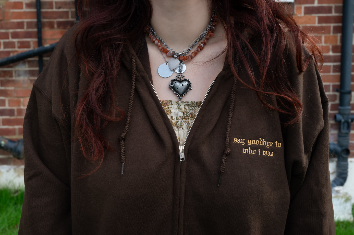 The Meet Me In The Woods Embroidered Zip Up Hoodie