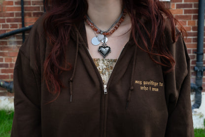 The Meet Me In The Woods Embroidered Zip Up Hoodie