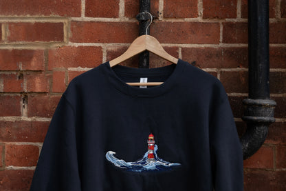The Lighthouse Embroidered Sweatshirt / Cotton Tee / Hoodie
