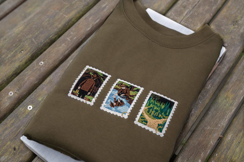 The Meet Me in the Woods Embroidered Hoodie, Sweatshirt or 100% Cotton Tee
