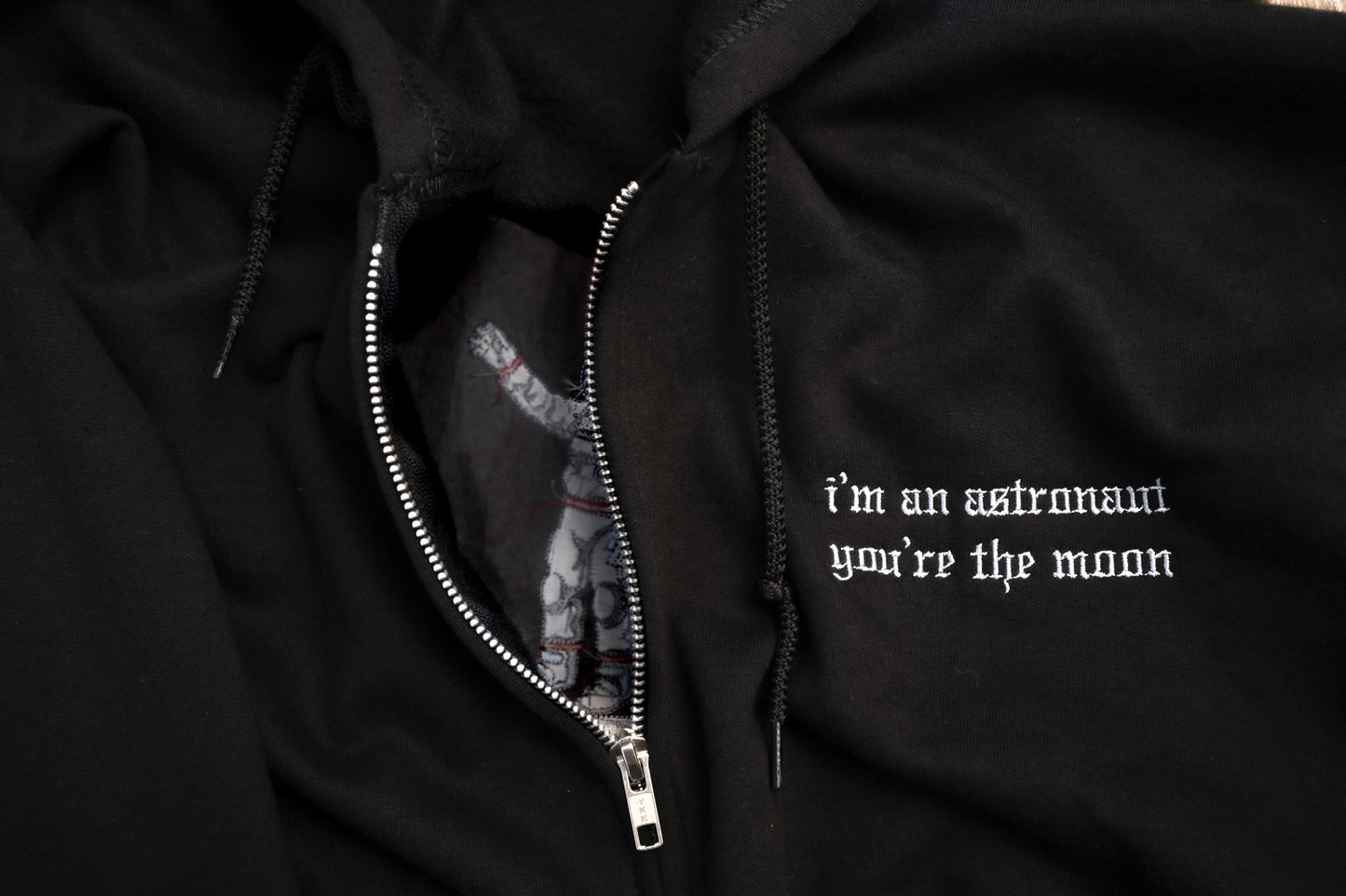 The Orbiter Embroidered Zip Up Hoodie