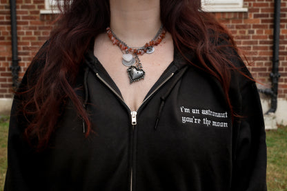 The Orbiter Embroidered Zip Up Hoodie
