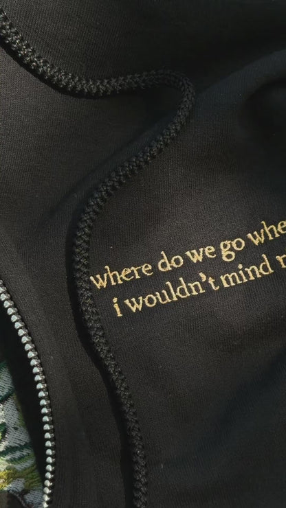 The Dan Embroidered Zip Up Hoodie