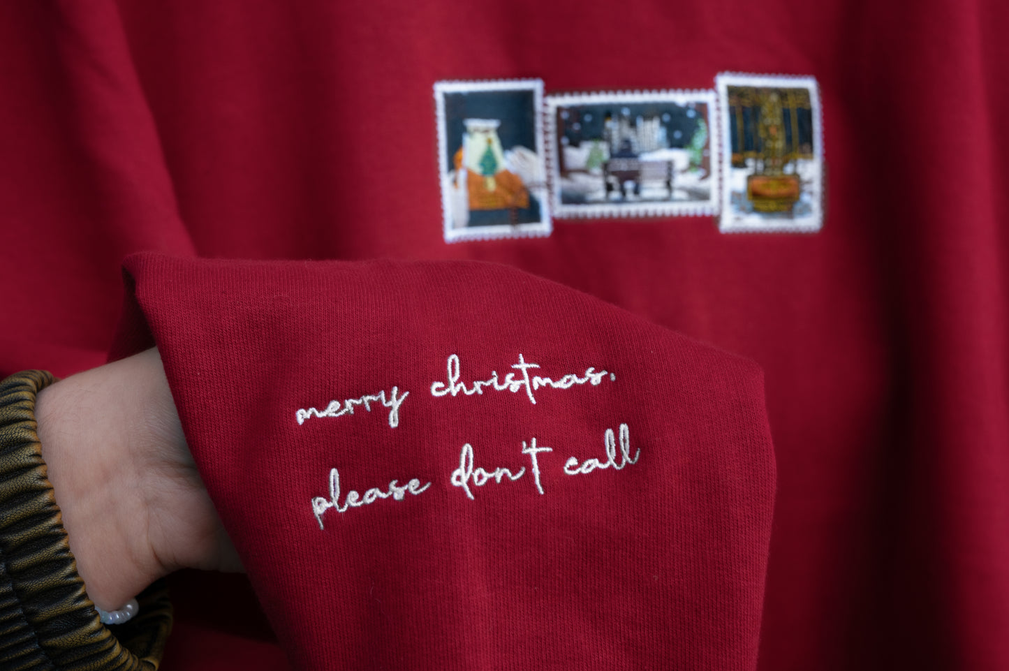 The Merry Christmas, Please Don't Call Embroidered Sweatshirt / Cotton Tee / Hoodie