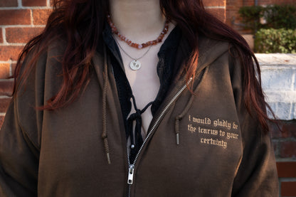 The Sunlight Embroidered Zip Up Hoodie