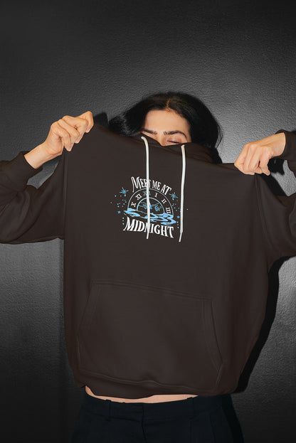 The Meet Me at Midnight Embroidered Sweatshirt / Hoodie / Cotton T Shirt