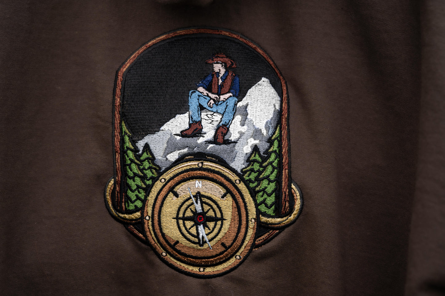 The Northern Attitude Embroidered Zip Up Hoodie