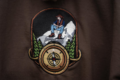 The Northern Attitude Embroidered Zip Up Hoodie