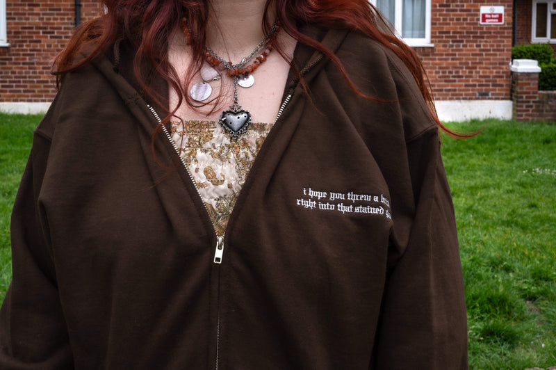 The Great Divide Embroidered Zip Up Hoodie
