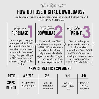 Fine Line Set of 2 Printable Downloads