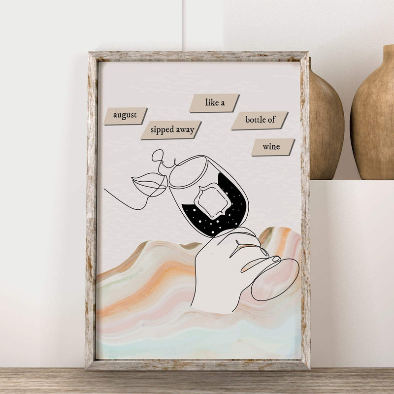 August Lyrics Printable