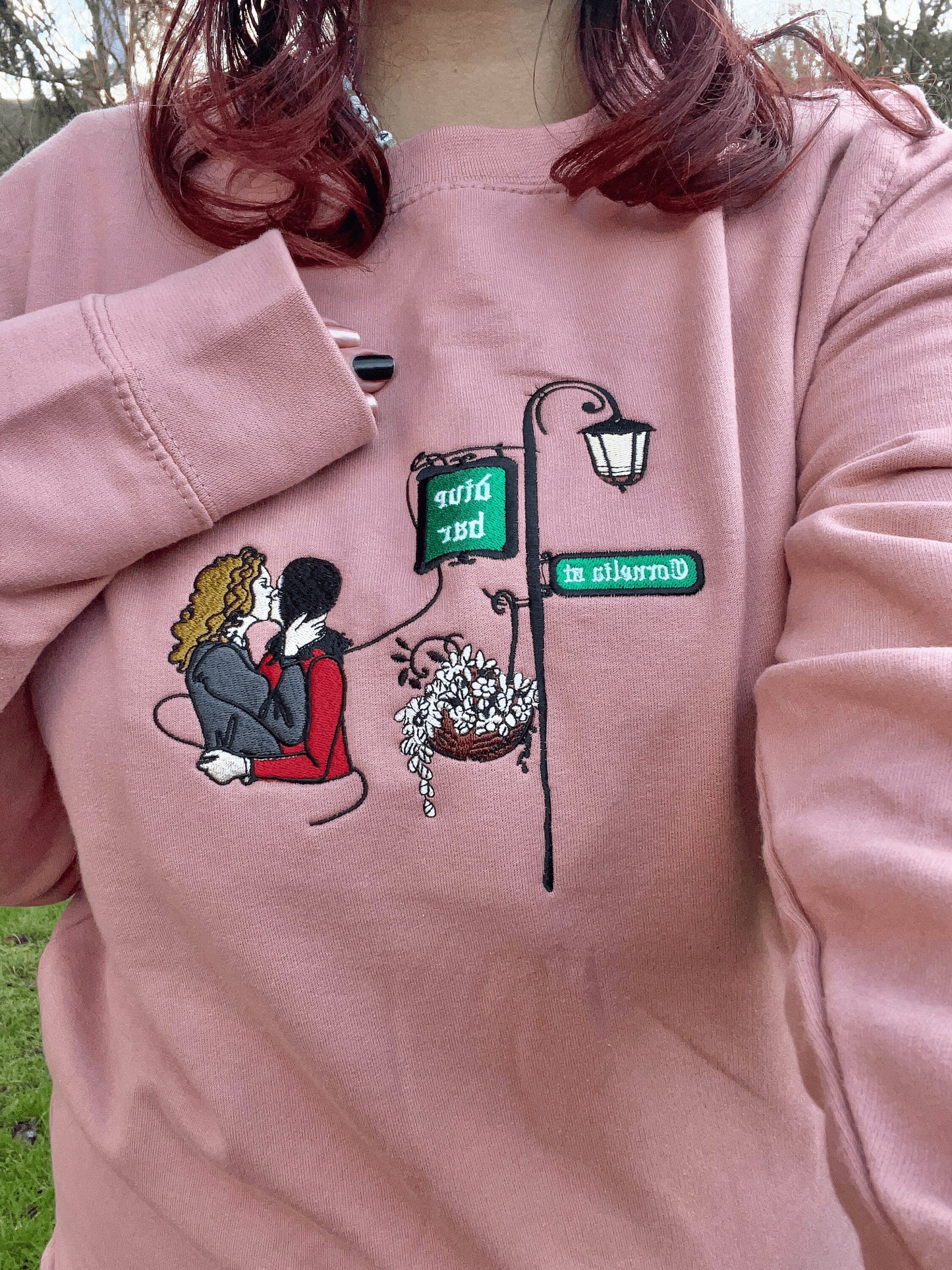 Cornelia Street (Sapphic Version) Embroidered Sweatshirt