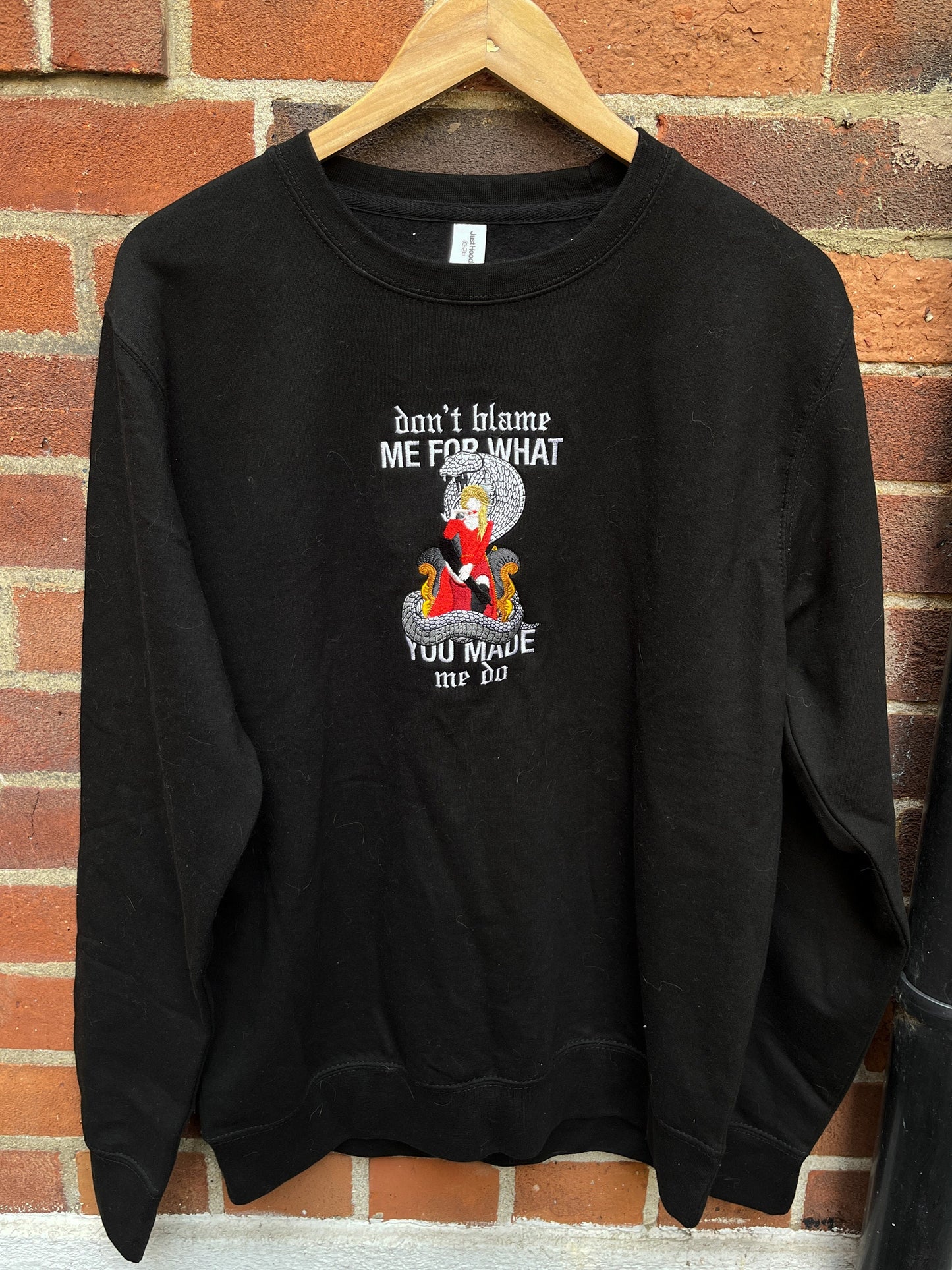 Don't Blame Me X LWYMMD Embroidered Sweatshirt or T Shirt