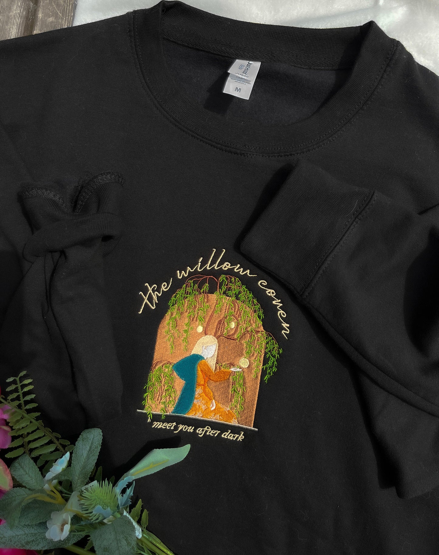 The Willow Coven Embroidered Sweatshirt or T Shirt